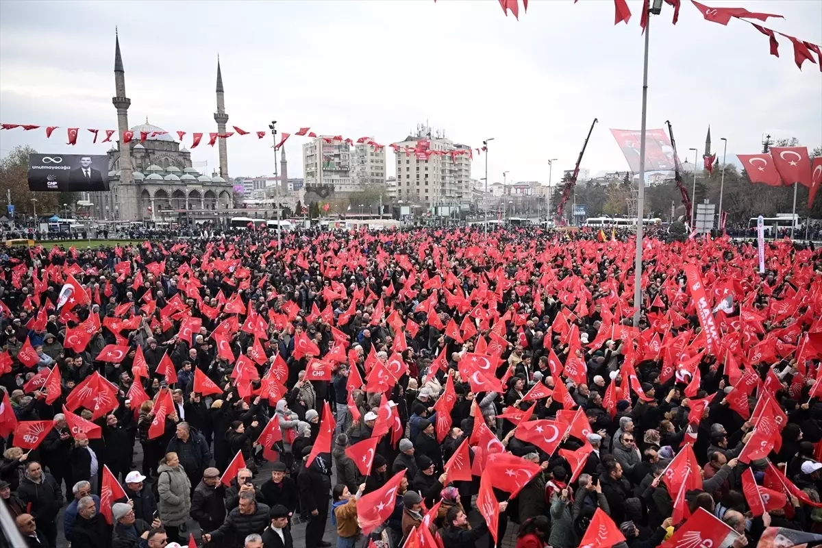 CHP Genel Başkanı Özel, partisinin Kayseri mitinginde konuştu Açıklaması