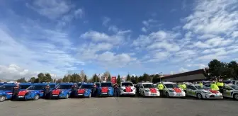 Çorum'da polis ve jandarmaya tahsis edilen 123 araç hizmete alındı