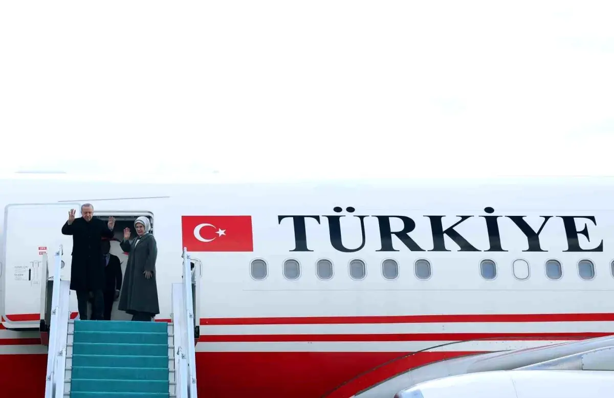 Cumhurbaşkanı Erdoğan Türkmenistan'a gitti