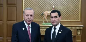 Cumhurbaşkanı Erdoğan, Türkmenistan Devlet Başkanı Berdimuhamedov ile görüştü