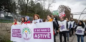 DEM Parti Eş Genel Başkanları Hatimoğulları ve Bakırhan, Ankara'daki yürüyüşe katıldı