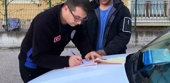 Düzce'de çevreyi kirlettiği tespit edilen kişiye kirlettiği alan temizlettirildi