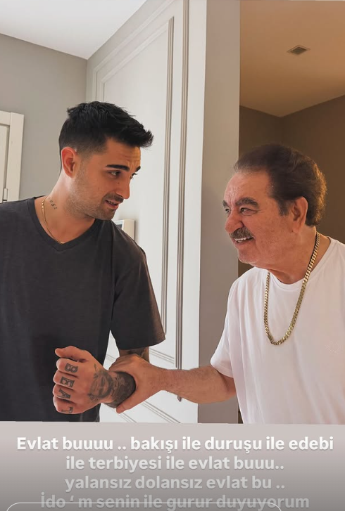 İbrahim Tatlıses'ten ortalığı karıştıracak fotoğraf! 'Evlat bu' deyip diğerlerini yok saydı