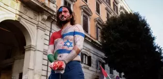 İtalya'da 'Filistinlilere yönelik soykırım dursun' yürüyüşü yapıldı