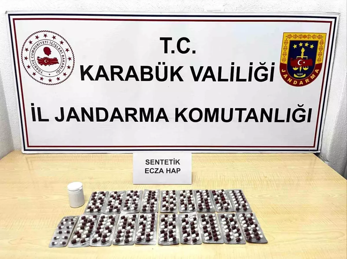 Karabük'te 265 sentetik ecza ele geçirildi