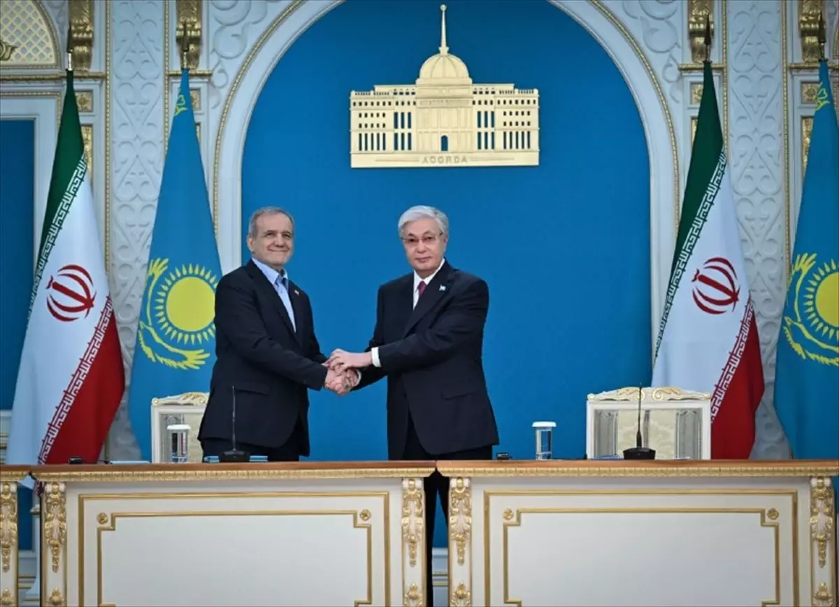 Kazakistan ile İran arasında 8 işbirliği anlaşması imzalandı