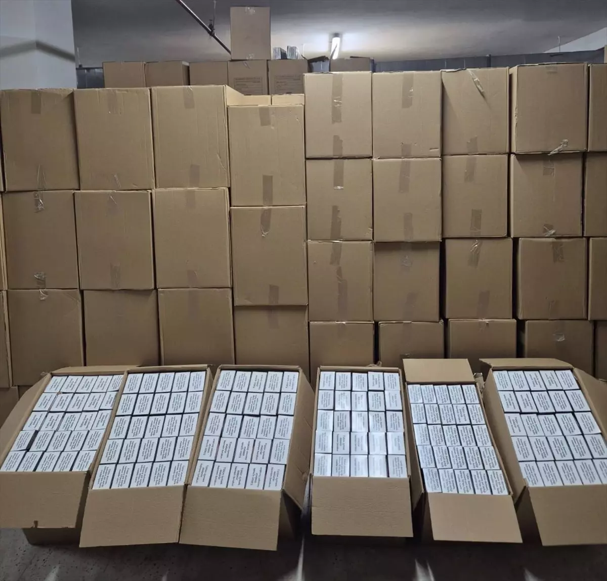 Kırşehir'de 1 milyon makaron ele geçirildi