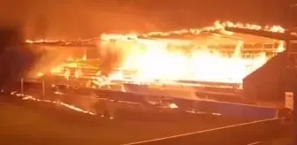 Küme düştüler, 15 yaşındaki 3 çocuk stadı ateşe verdi