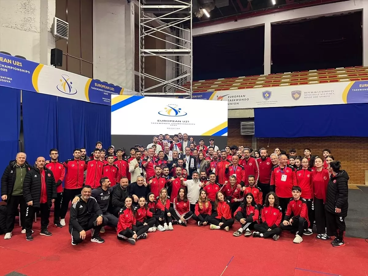 Milli tekvandocular, Avrupa Ümitler Şampiyonası'nı zirvede tamamladı