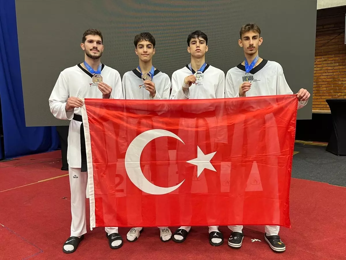 Milli tekvandocular, Ümitler Avrupa Şampiyonası'nda 4 madalya kazandı