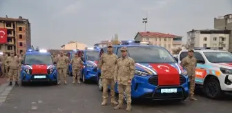 Muş'ta jandarma ve polise tahsis edilen 78 araç hizmete alındı
