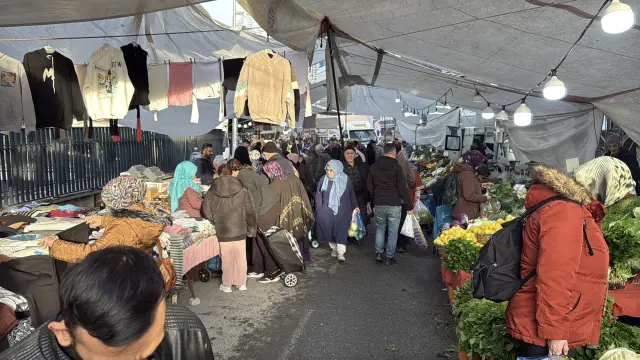 Pazarda eşofman çalan çocuğu iple bağladı: Seni anadan doğma edeceğim