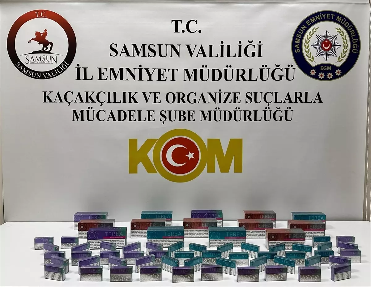 Samsun'da kaçakçılık operasyonunda 2 zanlı yakalandı
