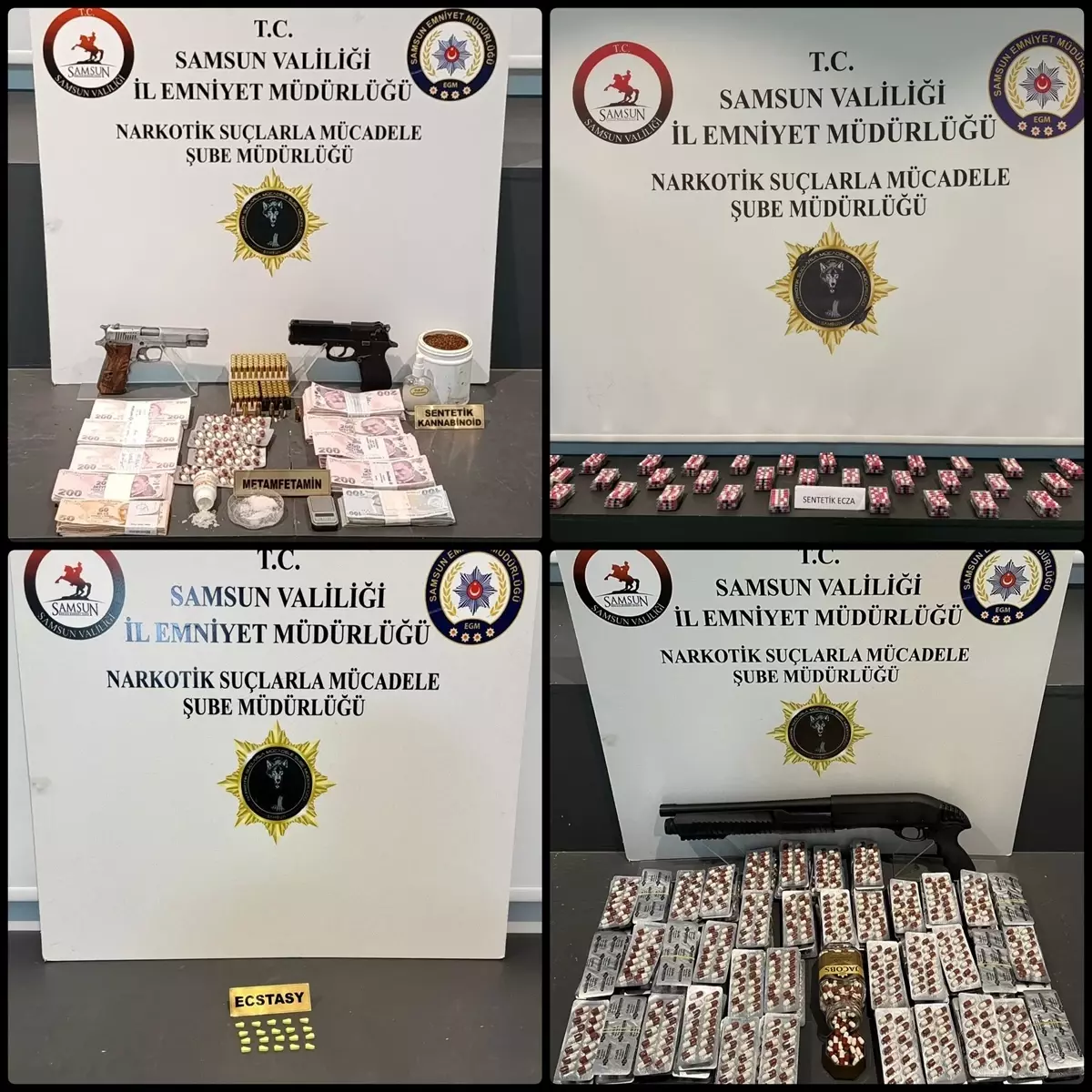 Samsun'da uyuşturucu operasyonunda 7 zanlı yakalandı