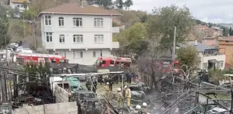Sarıyer'de oto tamirhanesinde çıkan yangın söndürüldü
