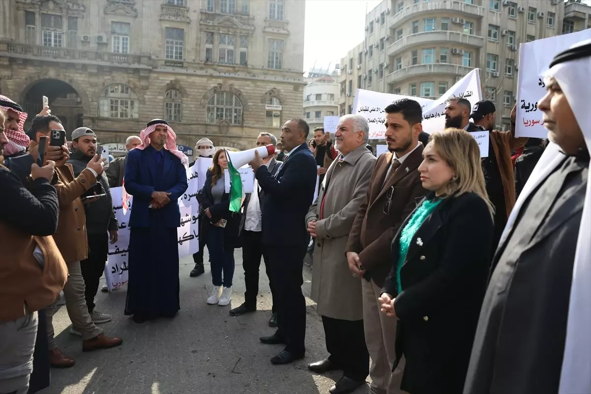 Suriye'de terör örgütü PKK/YPG protesto edildi