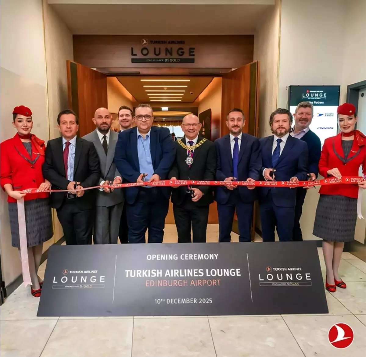 THY, Avrupa'daki İlk Özel Yolcu Salonunu Edinburgh Havalimanı'nda Açtı