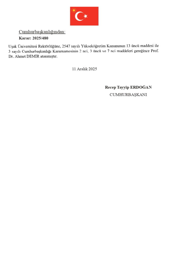 12 Aralık Cuma 2025 Resmi Gazete ATAMA KARARLARI yayınlandı mı? Bugünün kararları neler?