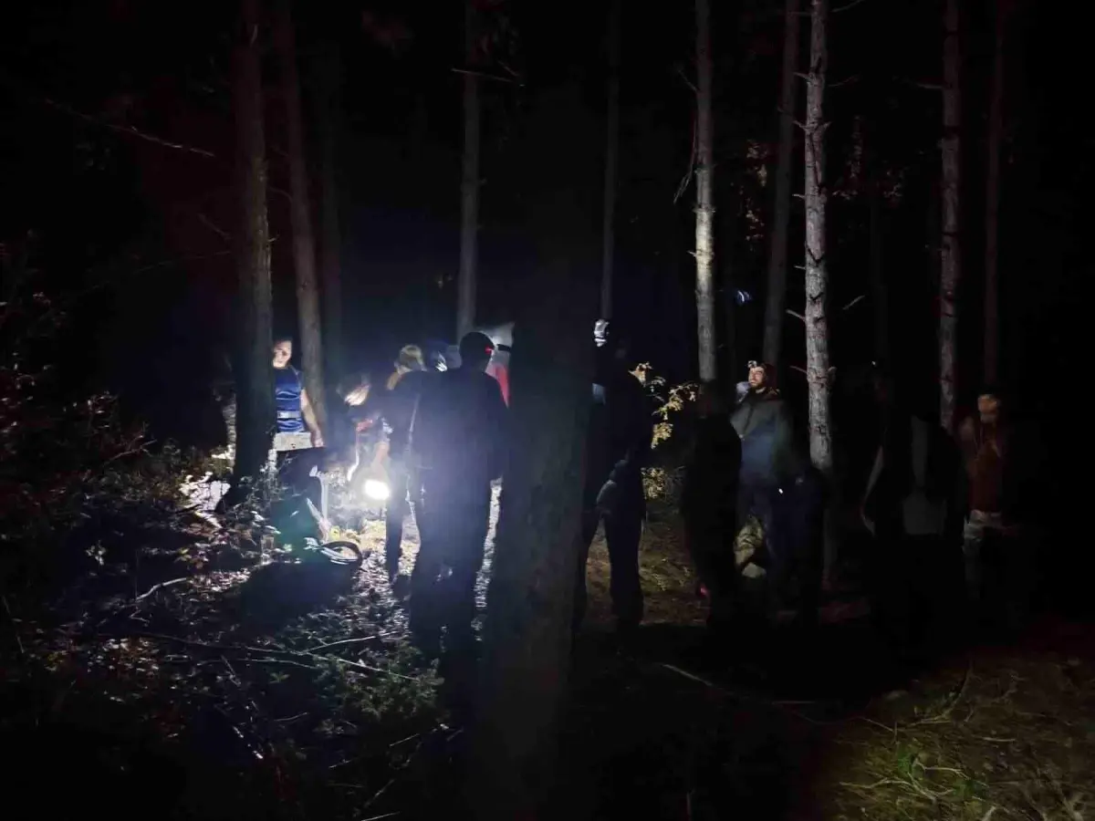 Uluslararası Dağ Günü'nde 25 kişilik grup ile 12 kilometrelik gece yürüyüşü