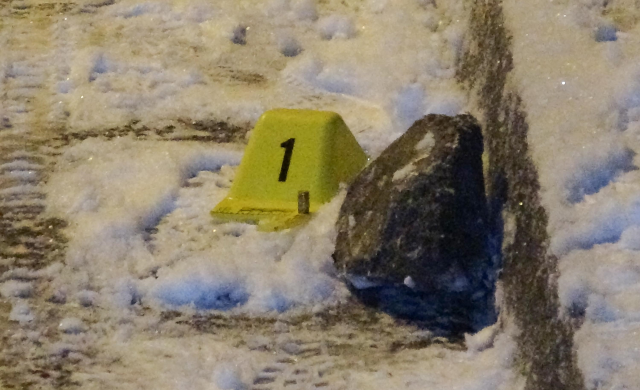 He was shot dead with a single bullet while trying to enter his home