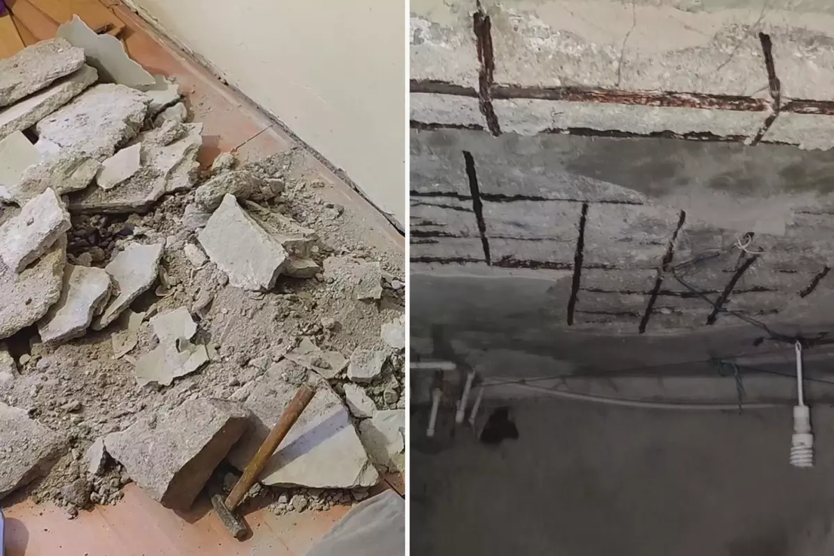 Fatih'te 4 katlı binanın zemininde çökme meydana geldi