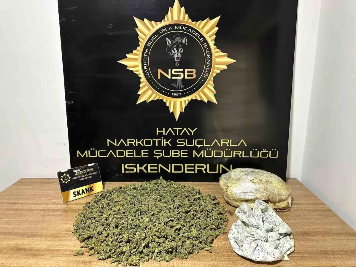 Hatay'da uyuşturucu operasyonu: 2 tutuklama