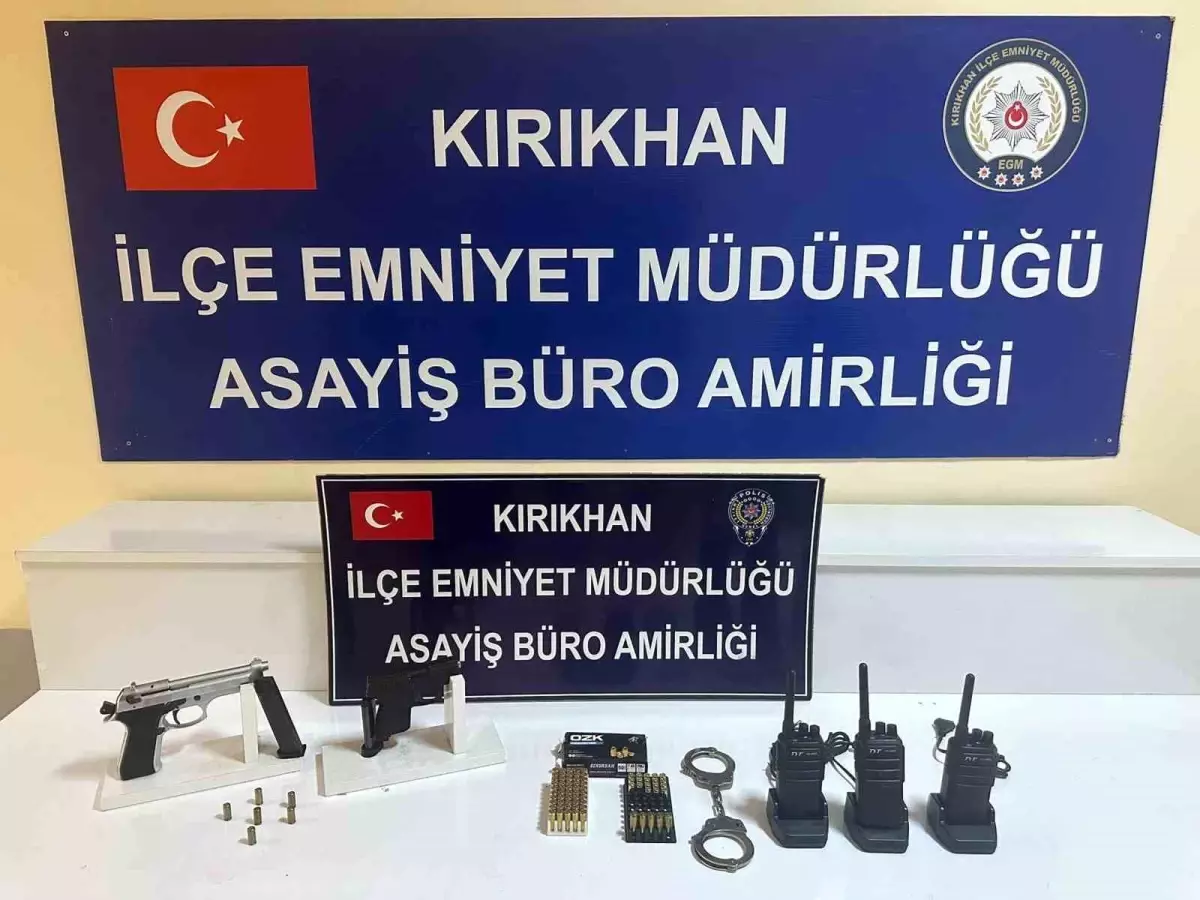 Kırıkhan'da asayiş operasyonu; 2 gözaltı