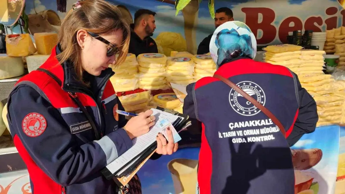 Çanakkale'de yöresel ürün festivalinde gıda denetimi