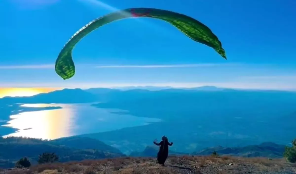 Köyceğiz Gölgören Dağı yamaç paraşütüne uygun bulundu