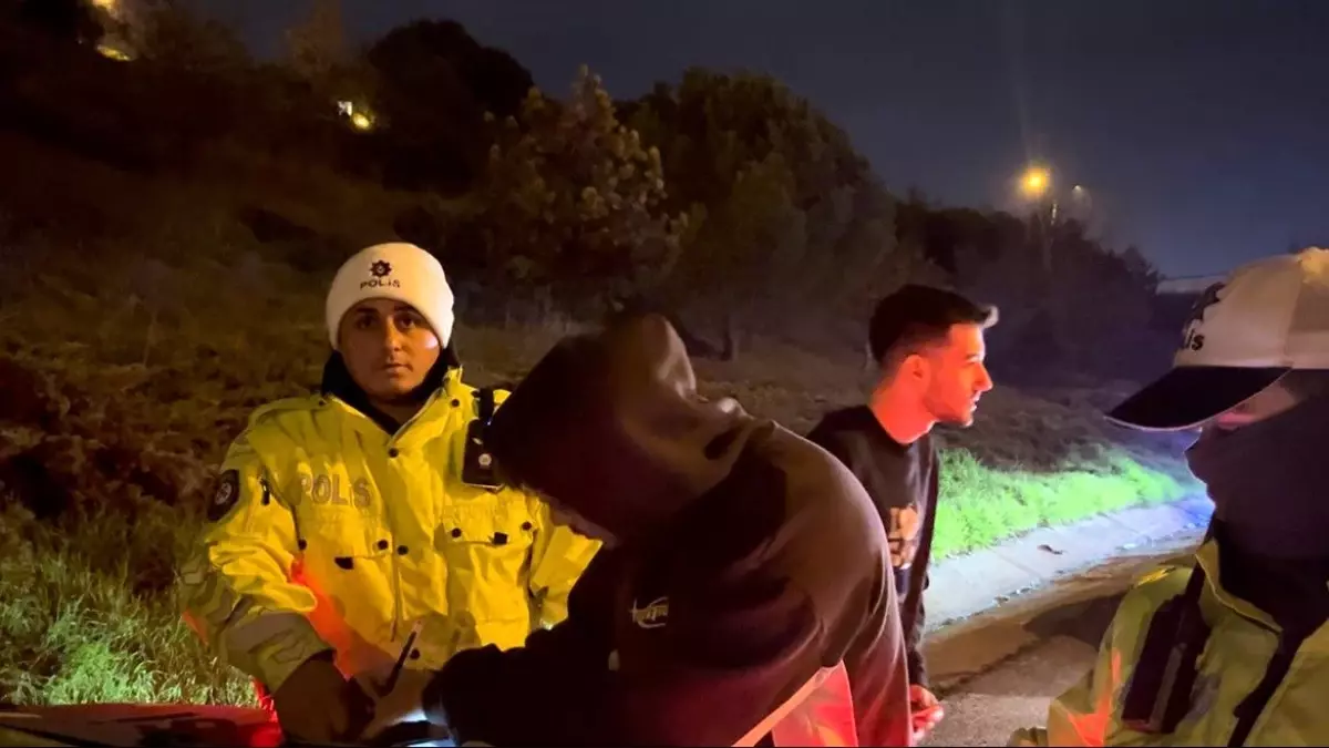 Sürücü değişikliği polisin gözünden kaçmadı