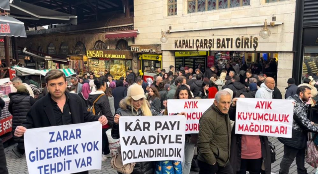 A 120 million lira fraud in the historic Grand Bazaar! Victims gathered in front of the jeweler