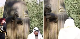 BAE Devlet Başkanı Al Nahyan, Türklerin katili 3. Makarios'un anıtına çelenk bıraktı