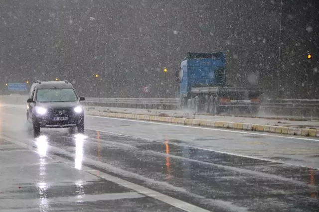 The first snow of the season has fallen next to Istanbul