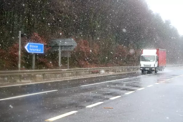 The first snow of the season has fallen next to Istanbul