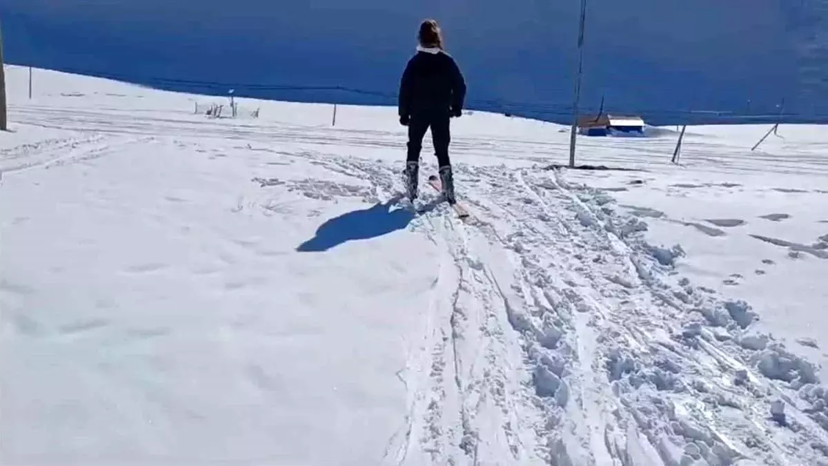 Giresun'da Eğribel Kayak Merkezi faaliyete başladı