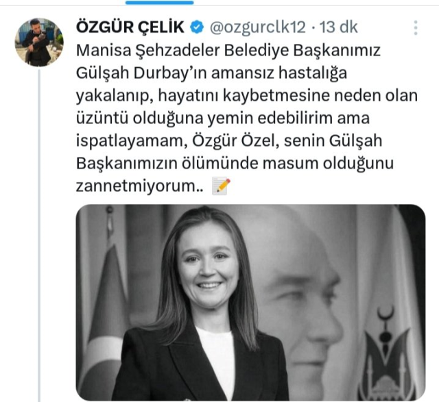 Scandalous Gülşah Durbay post from the expelled CHP delegate