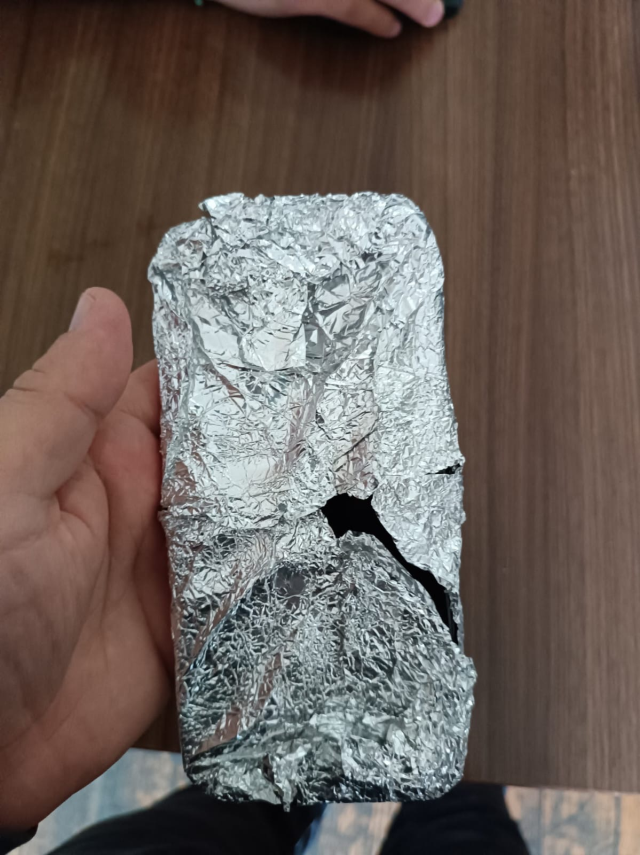 sinyal tespit edilmesin diye telefonu aluminyum 19360588 1997 m