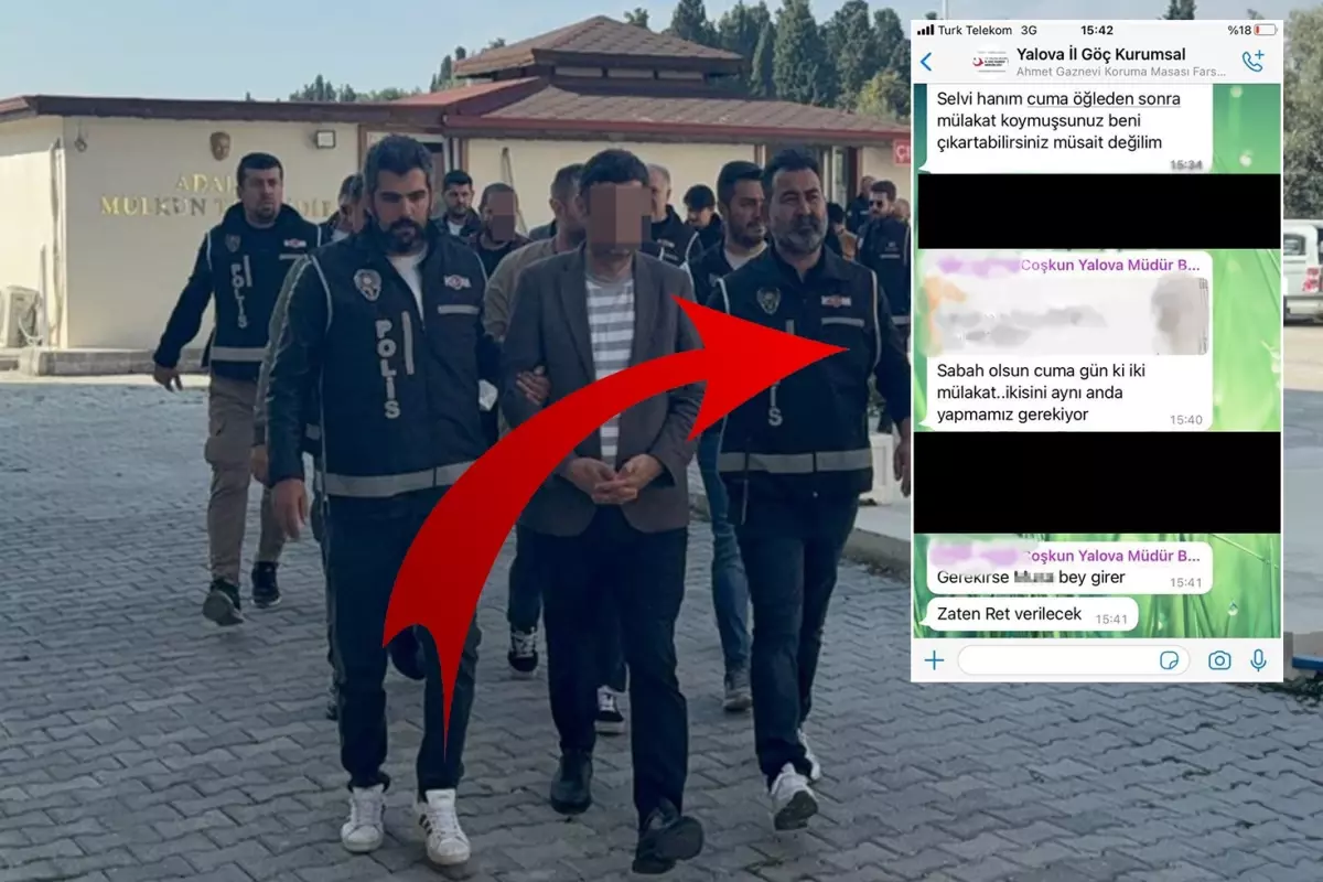 Görevden uzaklaştırılan il göç idaresi müdürünün mesajları ortaya çıktı