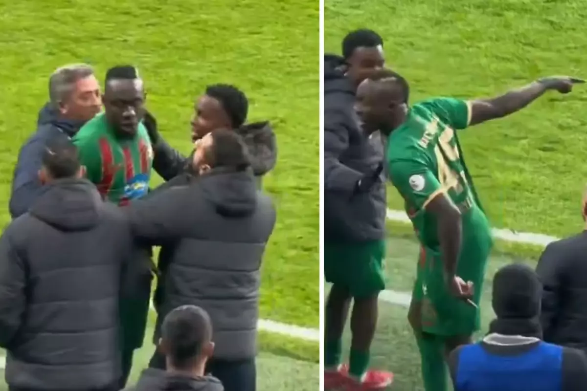Maçtan günler sonra ortaya çıkan görüntü! Mbaye Diagne'nin sinir kirizi geçirdiği anlar