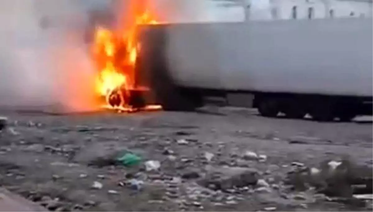 Şanlıurfa'da korku dolu tır yangını