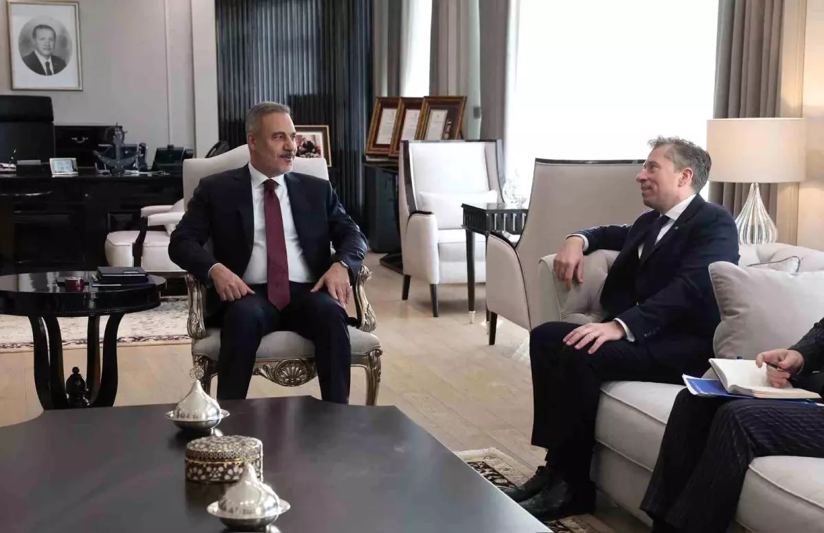 Bakan Fidan, BM İnsani İşlerden Sorumlu Genel Sekreter Yardımcısı ve Acil Yardım Koordinatörü Fletcher'i kabul etti