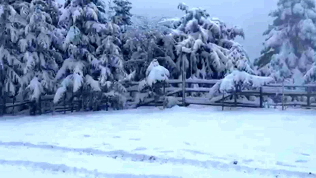 Bolu'da kış turizmine yapay kar desteği
