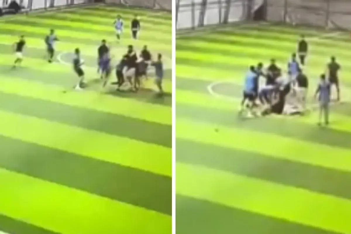 Halı sahada meydan savaşı! Birbirlerine acımadan vurdular