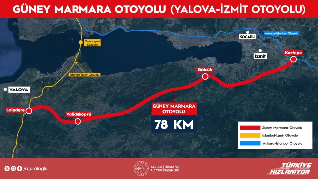 guney marmara otoyolu geliyor 78 kilometrelik 19364170 9666 m