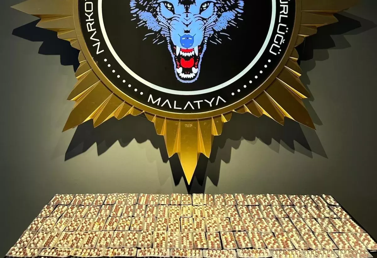 Malatya'da 3 bin 644 sentetik ecza ele geçirildi: 3 tutuklama