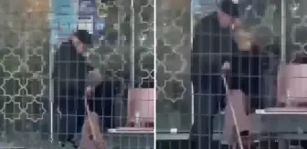 Otobüs durağında mide bulandıran olay! Yaşına başına bakmadan yaptıklarına bakın