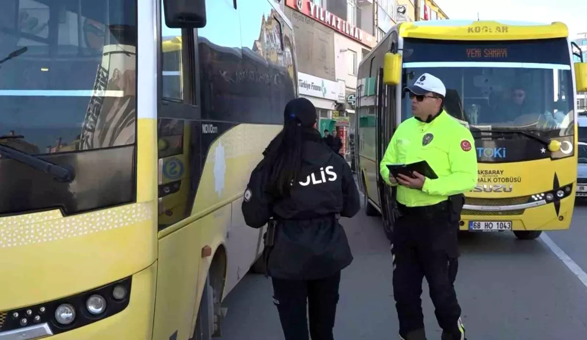 Şehir içi ulaşım minibüsleri aralıksız denetleniyor