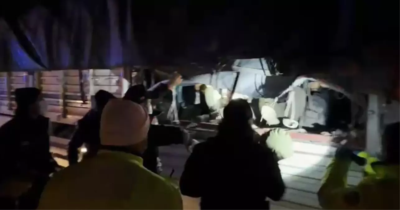 TIR'ın dorsesinde 31 kaçak göçmen yakalandı