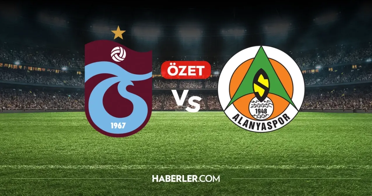 Trabzonspor Alanyaspor maç özeti ve golleri! (ÖZET) Trabzonspor Alanyaspor kaç kaç bitti, golleri kim attı?