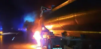 Adana'da seyir halindeki tankerde başlayıp ormanlık alana sıçrayan yangın söndürüldü